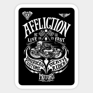 Affliction Riders motors Sticker